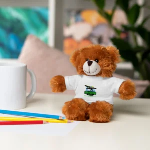 Adorable Stuffed Animal with Custom Tee, Gift for Kids, Personalized Plush Toy, Perfect for Birthdays, Baby Showers, and Unique Celebrations